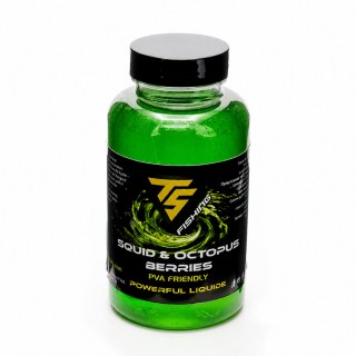 Течна добавка TS fishing Powerful Liquide, SQUID & OCTOPUS BERRIES 250ml