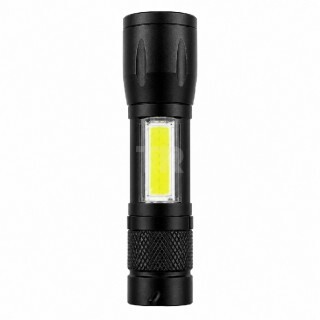 USB Акумулаторен LED Фенер Със Странична COB Светлина 