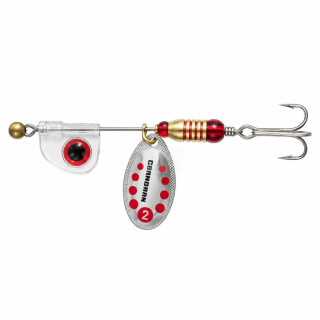 Въртяща Блесна Cormoran Bullet Anti-Twist Silver/Red Dots №2 – 4,5 g
