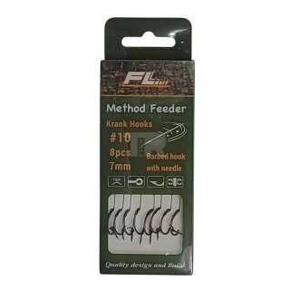 Вързани Куки с игла FL Method Feeder Krank Hooks