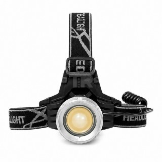 X-Bailong PM10-TG Акумулаторен LED Челник С USB Зареждане И Zoom