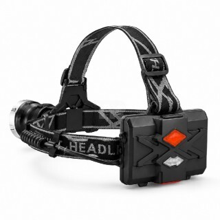 X-Bailong PM10-TG Акумулаторен LED Челник С USB Зареждане И Zoom