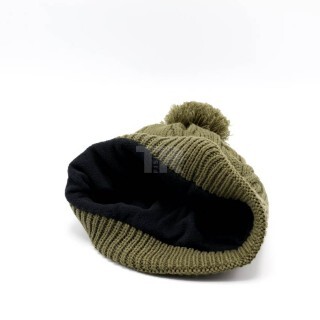 Зимна шапка FOX Cable Knit Bobble Hat- Khaki